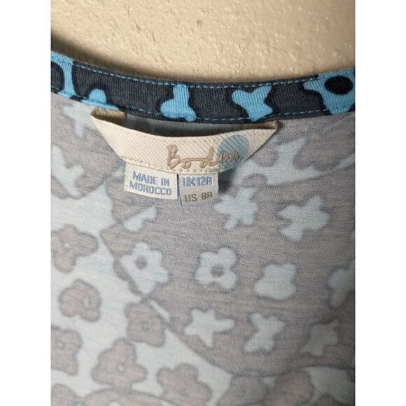 Boden Maxi Dress Size 8 Blue Floral - Picture 3 of 7